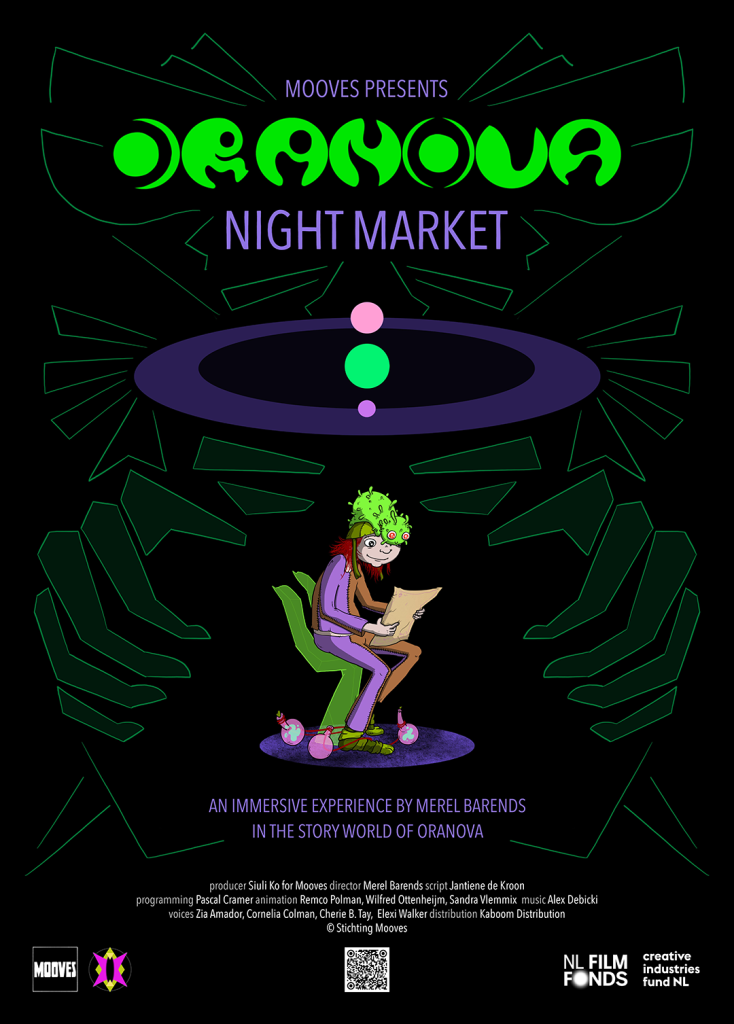 poster for vr experience oranova night market